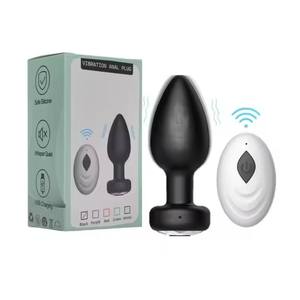 Vibrateur <span class=keywords><strong>anal</strong></span> et vaginal sans fil long, télécommande <span class=keywords><strong>Bluetooth</strong></span> pour application 2025, jouet sexuel pour femmes - Product Image 1