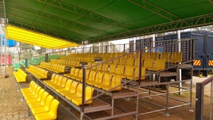 Gradas de estadio de fútbol para espectáculo de coches de 8 filas, andamio, tribuna, membrana de auditorio, estructura de techo, Tribuna exterior, asientos - Product Image 2