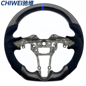 Accesorios Interiores para Automóviles Hyundai Elantra <span class=keywords><strong>N</strong></span> I30N I20N, Volante LED Calefactable de Fibra de Carbono Forjado Personalizado 2019-2025 - Product Image 1