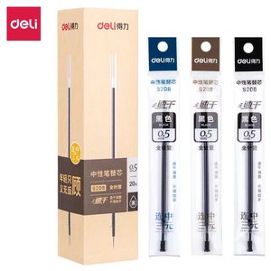 Deli S208 Neutral Pen Refills 0.5mm Black Quick Dry All Needle Tube For Office School Writing - Product Image 1
