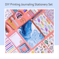 Kit de papeterie pour journal A5 personnalisable à imprimer soi-même, style artisanal, cadeau pour enfants et adultes