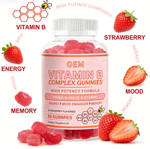 Gomitas de Complejo Vitamínico <span class=keywords><strong>B</strong></span> Sin Azúcar Natural con Vitamina C - Fórmula Vegana de Suplemento Dietético para el Bienestar Diario - Product Image 4