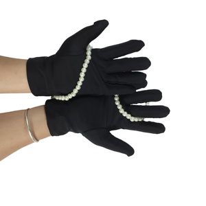 Guantes personalizados de nailon negro para joyería, guantes sin polvo para inspección de relojes y telas - Product Image 3