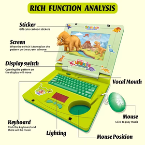 Trẻ em máy tính xách tay máy tính đồ chơi, giáo dục trẻ em máy tính xách tay máy tính đồ chơi, Khủng Long Học Tiếng Anh máy - Product Image 4