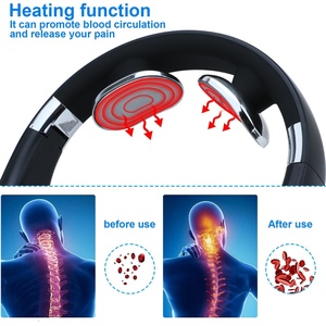 Masajeador Eléctrico de Cuello 2 en 1 para Uso Doméstico, Auriculares Inalámbricos con Masaje de Cuello - Product Image 4