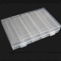 100 pièces Boîte de protection pour pièces commémoratives carrées de 21 à 27 mm, boîte de collection carrée, boîte de rangement pour pièces