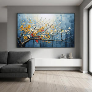 Peintures Minimalistes : Art Mural Paysager Inspirant sur Toile Huilée, Abstrait, Fait Main, Cadre Personnalisé, Œuvre d'Art Paysagère - Product Image 2