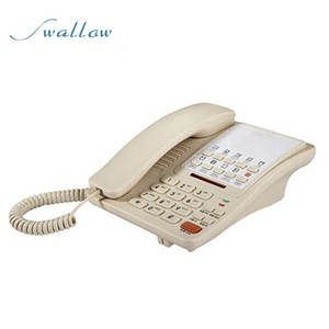 Teléfono <span class=keywords><strong>fijo</strong></span>, para habitación de Hotel en casa, blanco y negro, golondrina - Product Image 4