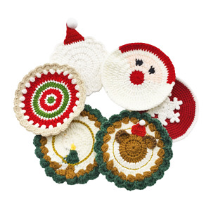 Nuova e pratica decorazione da scrivania lavorata a maglia all'uncinetto con decorazione natalizia - Product Image 5