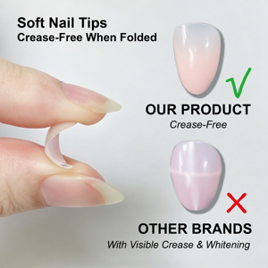 <span class=keywords><strong>Faux</strong></span> <span class=keywords><strong>Ongles</strong></span> Réutilisables Personnalisables 24 Pièces Printemps-Été Effet Ethéré Rose Bleu Ombré Nœud Perle 3D Longs Amande pour Mariée - Product Image 6