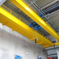 Pont roulant à double poutre de style européen Yiteng, palan électrique 40 tonnes, hauteur de levage 20 m, portée 10 m, utilisation intérieure/extérieure