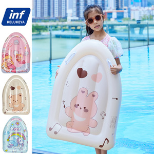 Tabla de surf inflable para niños, tabla flotante, juguete acuático para niñas, diseño de unicornio, material de PVC - Product Image 5