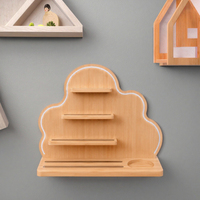 Étagère de rangement flottante multifonctionnelle avec surface polie et grain naturel, taille et couleur personnalisées, logo OEM disponible