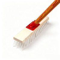 Brosse de nettoyage multi-tailles à manche en bois et poils en PP pour balayer les sols et les plafonds