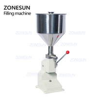 ZONESUN A03 pâte manuelle miel liquide Machine de remplissage crème bouteille flacon remplissage Sauce confiture vernis à ongles 5-50ml robot culinaire