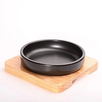 Bol en terre cuite Dolsot Bibimbap, pot en céramique pour la cuisine coréenne, pot Donabe pour Ttukbaegi et ragoûts coréens avec plateau