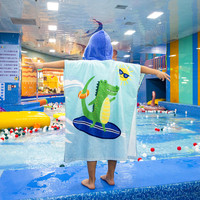 Premium Microfiber Bath Towel Hooded Beach Towels for Kids Custom Digital Printing Super Absorbent Cotton Bedroom Bathroom