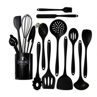 Peralatan Dapur Silikon Terpadu QiXin 15-Piece Set, Anti Lengket, Anti Selip, Tahan Panas, Anti Bakar, Spatula, Sendok Sup