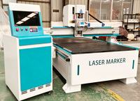 Machine de marquage laser à fibre CNC pour verre miroir et métal acier inoxydable, modèles 1325 et 1530, prix usine abordable