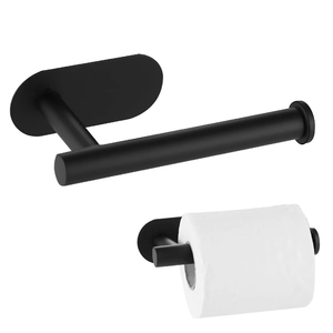 Adhesive Paper Towel Holder – Wall Mount Tissue <b>Roll</b> Dispenser, Under Cabinet Napkin <b>Rack</b>, Toilet Paper Holder – No Drill, Water - Product Image 5