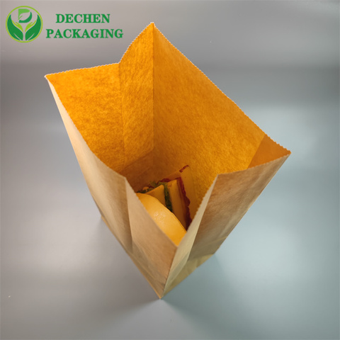 Orange Paper Bag Paper Bag Fried Chicken Custom Paper Bag With Logo Orange Paper Bag Paper Bag Fried Chicken Custom Paper Bag With Logo
