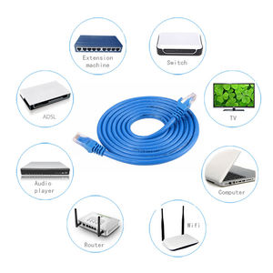 Câble Ethernet RJ45 HUA personnalisé, assemblage de câble, 24AWG, cuivre massif, UTP, 1M-2M, cordon de raccordement à 8 conducteurs, réseau LAN - Product Image 5