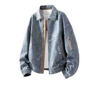 Chaqueta Bomber de Mezclilla Estilo Americano ANSZKTN M-8XL para Hombre, Ropa Urbana con Patrón de Corazón, Cierre de Cremallera, Nueva Colección Otoño 2025, Casual - Product Image 2