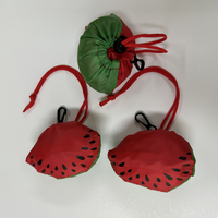 Sac de courses pliable promotionnel personnalisé en forme de pastèque, écologique, réutilisable, robuste, pour le stockage des fruits, cadeau, recyclable