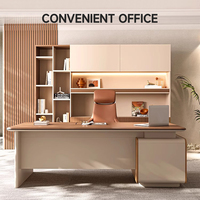 Bureau de direction moderne en MDF de qualité supérieure, mobilier de bureau de luxe, table de travail en bois, design modulaire