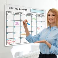 Tableau blanc magnétique souple écologique sur mesure pour la maison, calendrier transfrontalier, organisation du travail et des études, cadeau promotionnel