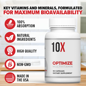 10 capsules de compléments alimentaires multivitaminés, non-OGM, sans gluten, pour soutenir le système immunitaire et fournir de l'énergie, capsules de vitamines - Product Image 4