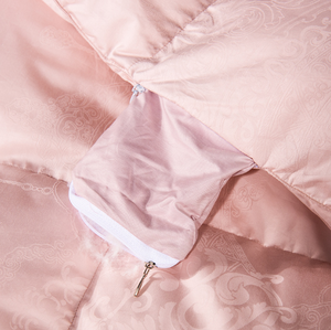 Couette de luxe en duvet de canard blanc doux, écologique, jacquard intégral, épaisse et chaude, pour lit Queen, idéale pour la maison - Product Image 3