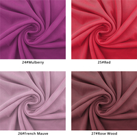 Vente directe en gros de tissu en maille extensible Spandex/Nylon respirant uni pour vêtements de sport, lingerie, filles