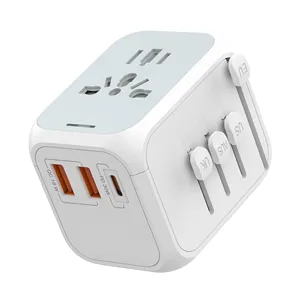 Adaptateur de voyage mondial prise USB Type C chargeur rapide PD chargeur USB intelligent adaptateur de voyage prise universelle internationale