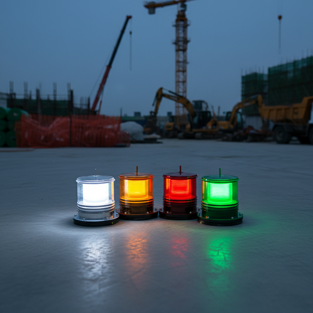 Solar Powered Traffic Cone LED Barricade Light Flashing Beacon Design for Marine Usage