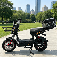 Vélo électrique 500W sans balais, 3 vitesses, acier au carbone, 48V 350W/500W/800W, batterie au plomb-acide 960Wh, numérique, 50km, vélo de ville