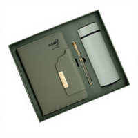 Ensemble de boîte-cadeau à couverture rigide avec logo personnalisé, imitation cuir, carnet à fermoir magnétique créatif A5