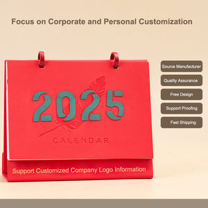Индивидуальный Печатный логотип компании рекламный <span class=keywords><strong>2025</strong></span> календарь <span class=keywords><strong>12</strong></span> месяцев бизнес Настольный календарь с подставкой - Product Image 3