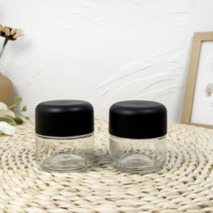 Bocal en verre noir violet naturel avec capuchon résistant aux enfants Protection crème - Product Image 5