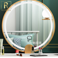 Coiffeuse lumineuse led de luxe au design moderne, ensemble de table, commode, meuble de rangement, éclairage à led, miroir, table de maquillage, pour filles