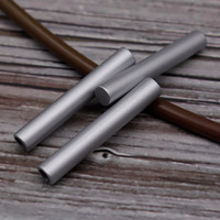 Embout de lacet en cuivre mat à dessus plat, tube long, extrémité fermée, unisexe, O-MAK, pour baskets décontractées, chaussures de skateboard, accessoire décoratif