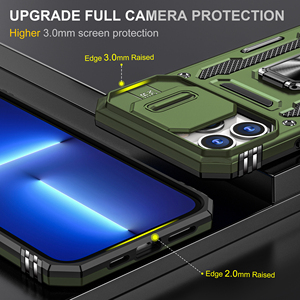 Funda híbrida de lujo 2 en 1 de TPU y PC a prueba de golpes con anillo metálico para <span class=keywords><strong>iPhone</strong></span> <span class=keywords><strong>14</strong></span> <span class=keywords><strong>Pro</strong></span> - Product Image 3