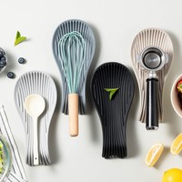 Accessoires de cuisine, support pour ustensiles de cuisine antidérapant résistant à la chaleur, repose-cuillère en silicone