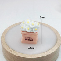 Figurines en résine multicolores de tournesol et de rose, ornements miniatures de fleurs mignonnes, décoration de table de bureau à domicile, accessoires décoratifs