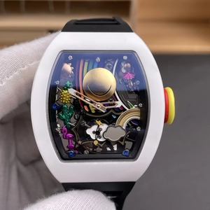 Popular bestseller 88 Smile White Ceramic Blue Crystal top-grade water-resistant 50-bar <b>automatic</b> mechanical watch - Product Image 2