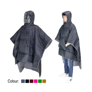 Good Selling High Quality Multifunctional Camping Gear Hooded Wearable Cloak Sleeping Bag Poncho With Hood