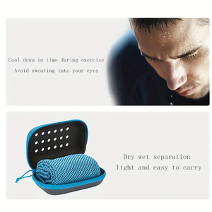 Wholesale 1PCS Sports <b>Towel</b> Ice <b>Quick</b>-<b>Drying</b> with Mini Silicon Portable Cold Breathable Fitness Outdoor Camping Cycling Cool - Product Image 5