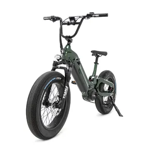 2024 Mario Full Suspension Electric Bicycle 48v 250w Mid Drive Motor City Electric Bike For Adult