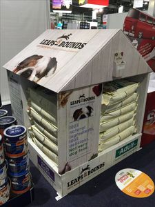 Rak <span class=keywords><strong>Display</strong></span> Kardus Produk Makanan Hewan Peliharaan Daur Ulang Khusus untuk Iklan dan Promosi Toko Perawatan Hewan Peliharaan - Product Image 3