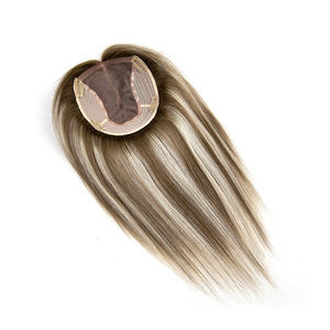 Listo para Enviar: Topper de Cabello Humano Europeo Virgen 6*7 Mono Net, con Cutícula Alineada # Base de Seda Mono Topper 8C-60 en Stock - Product Image 3